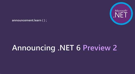 Announcing .NET 6 Preview 1 .